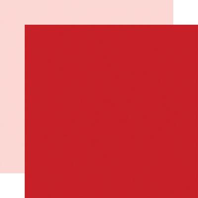 Echo Park Hello Valentine Cardstock  - Red/Light Pink